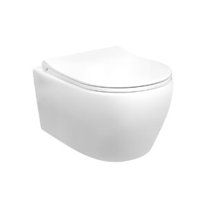 Aloni Design Randloos Hangtoilet Met Bidet Wit zonder zitting