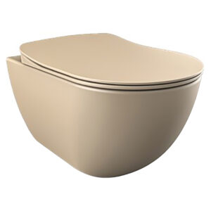 Design Ophang Wc Zonder Sproeier (bidet), Mat Cappuccino Zonder Zitting