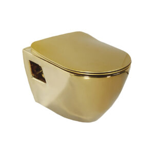 Design Ophang Wc Goud Met Rvs Sproeier  (bidet) zonder zitting