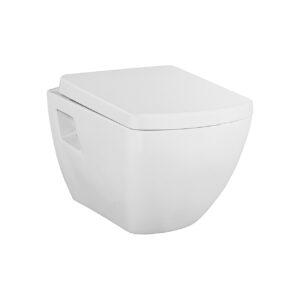 Design Ophang Wc Met Rvs Sproeier (bidet), Wit zonder zitting