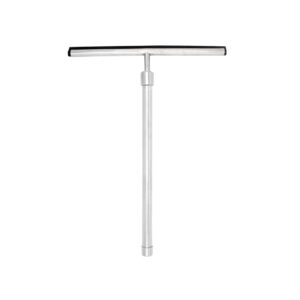 Aloni Douche Vloer Wisser Chrome Met Houder 26×34,7cm